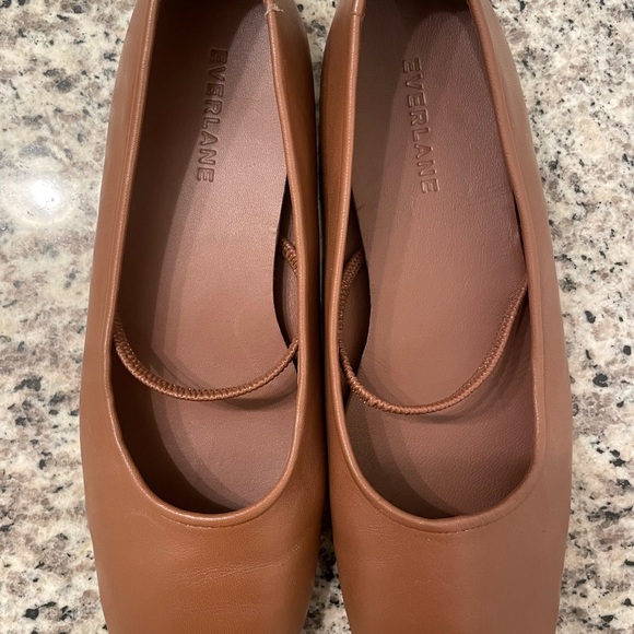 Everlane Tan Leather Flats - Picture 2 of 4